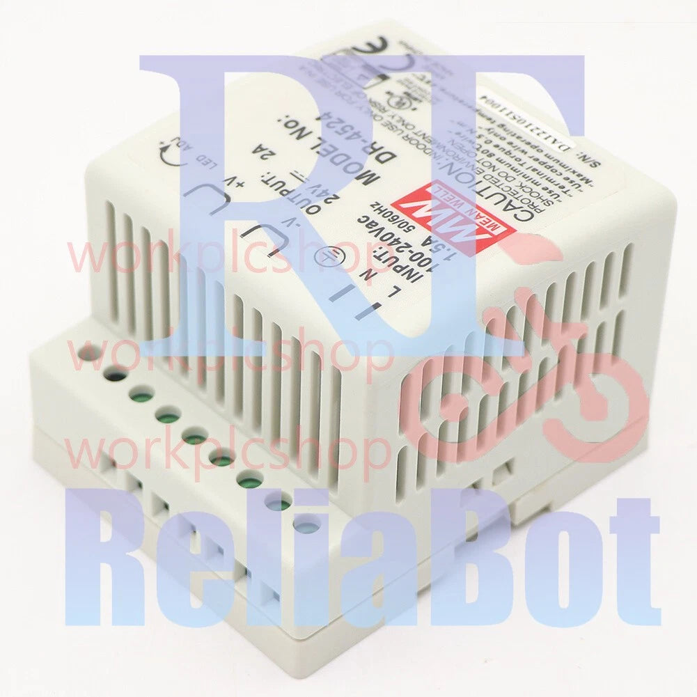 1PCS Meanwell DR-4524 Ac To Dc Din-Rail Power Supply 24V 2 Amp 48W 1.5"