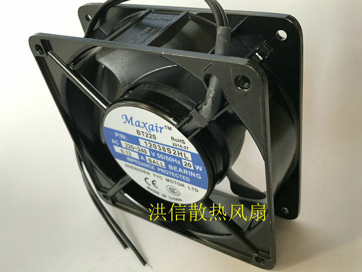 1pcs  Maxair BT220 12038S2HL AC220-240V 20W 0.12A AC cooling fan
