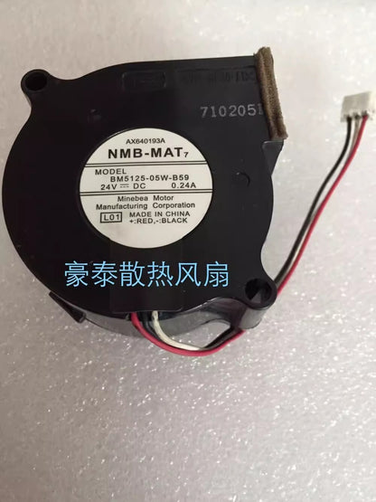 NMB BM5125-05W-B59 DC24V 0.24A 3-Pin Turbo Cooling Fan