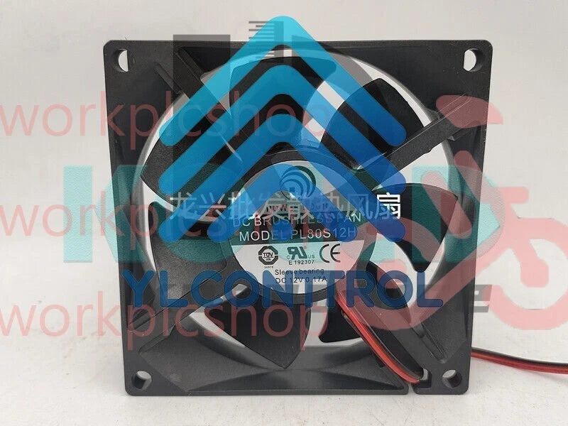 1 PCS POWER LOGIC Fan PL80S12H DC12V 8025 8CM 2 wire cooling fan