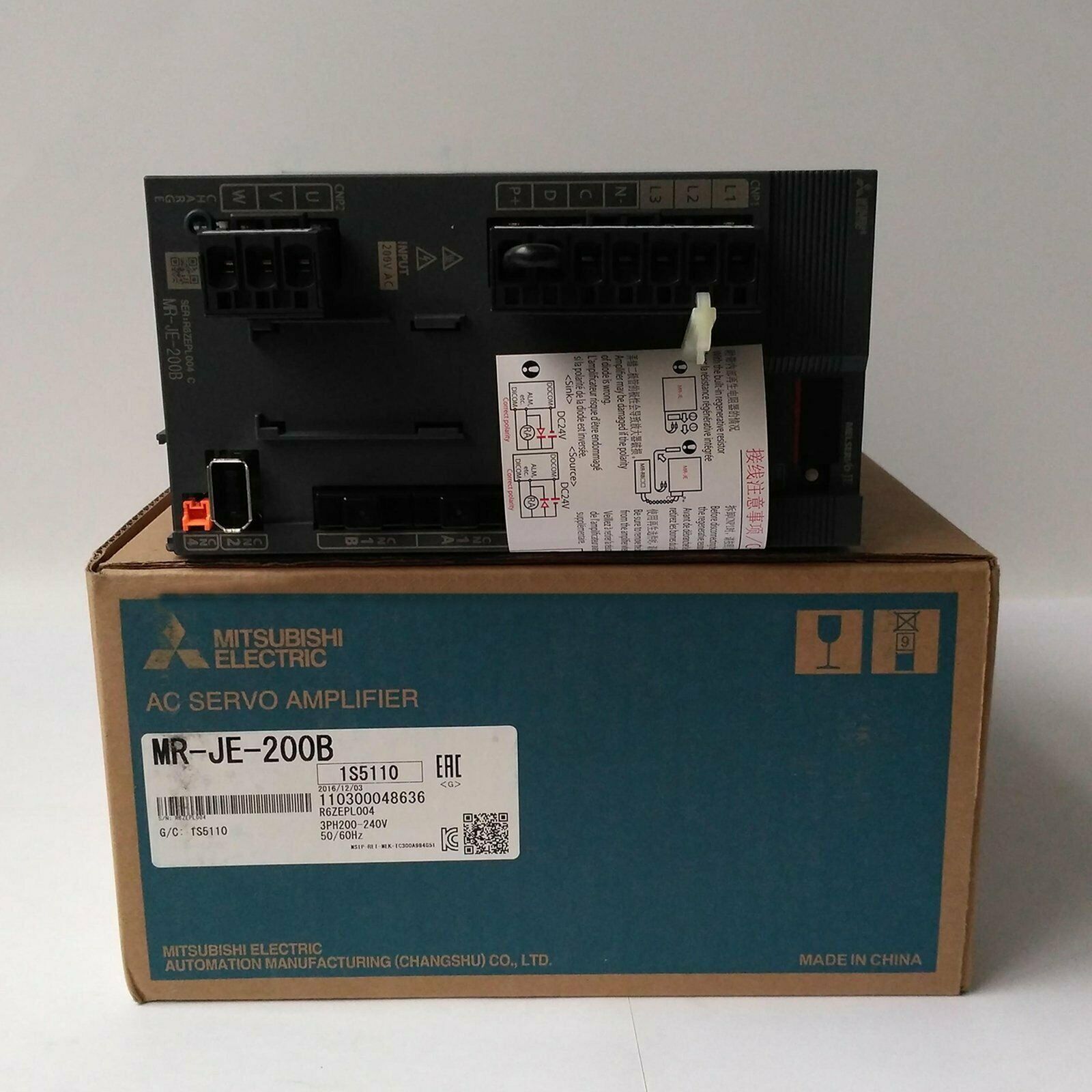 new 1PCS Mitsubishi Servo Drive MR-JE-200B MRJE200B Quality Assurance - MITSUBISHI