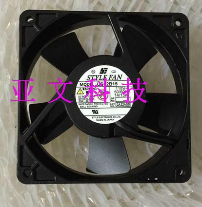 1pcs  STYLE FAN US12B15 AC115V 14 / 13W 120 * 120 * 25mm full metal fan