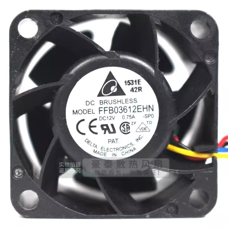 Delta FFB03612EHN DC12V 0.75A FFB03612EHN DC12V 0.75A 4-Wire Silent Cooling Fan
