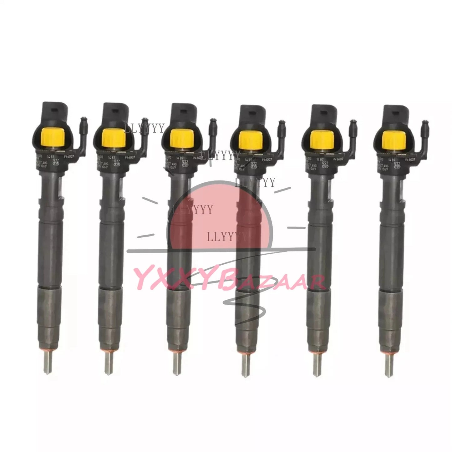 6X Bosch Fuel Injector 0445115064 For Mercedes A6420701287 Sprinter 098643 OM642
