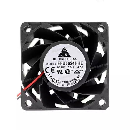Delta FFB0624HHE DC24V 0.20A 6CM 3-Wire Inverter Cooling Fan