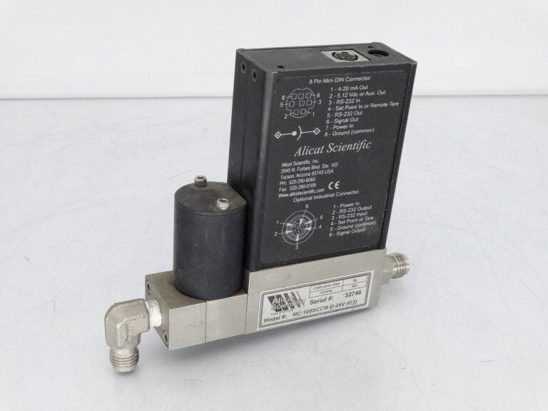 ALICAT SCIENTIFIC MC-100SCCM FLOW METER 24V - ALICAT SCIENTIFIC