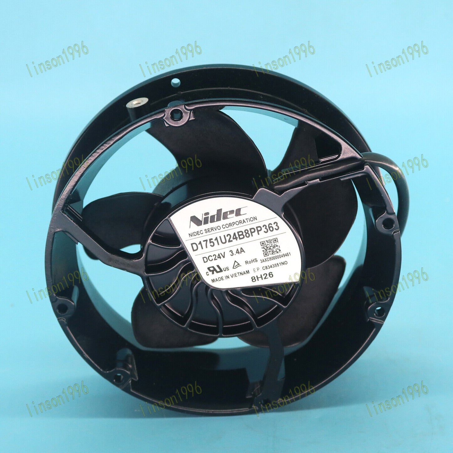 1PC NIDEC D1751U24B8PP363 DC24V 3.4A 172x150x51MM Cooling Fan - NIDEC