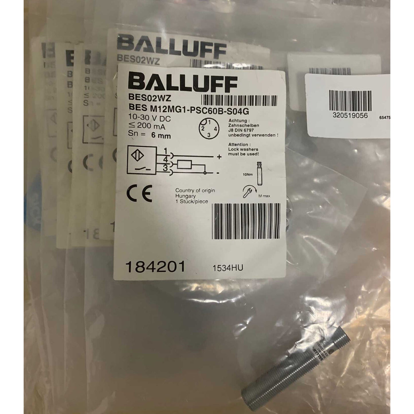 ONE BALLUFF BES M12MGI-PSC60B-S04G Proximity Switch - BALLUFF