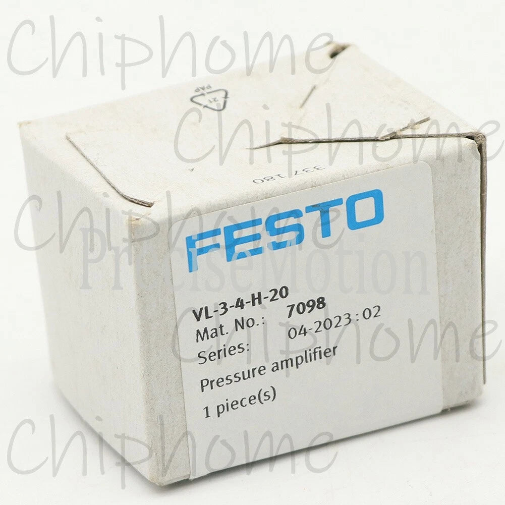 1PC FESTO VL-3-4-H-20 7098 Pneumatic Valve Pressure Amplifier