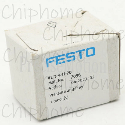 1PC FESTO VL-3-4-H-20 7098 Pneumatic Valve Pressure Amplifier