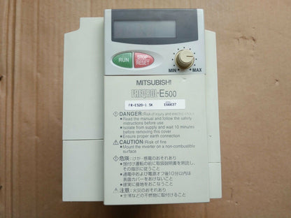 used Mitsubishi inverter FR-E520-1.5K tested in good condition - MITSUBISHI