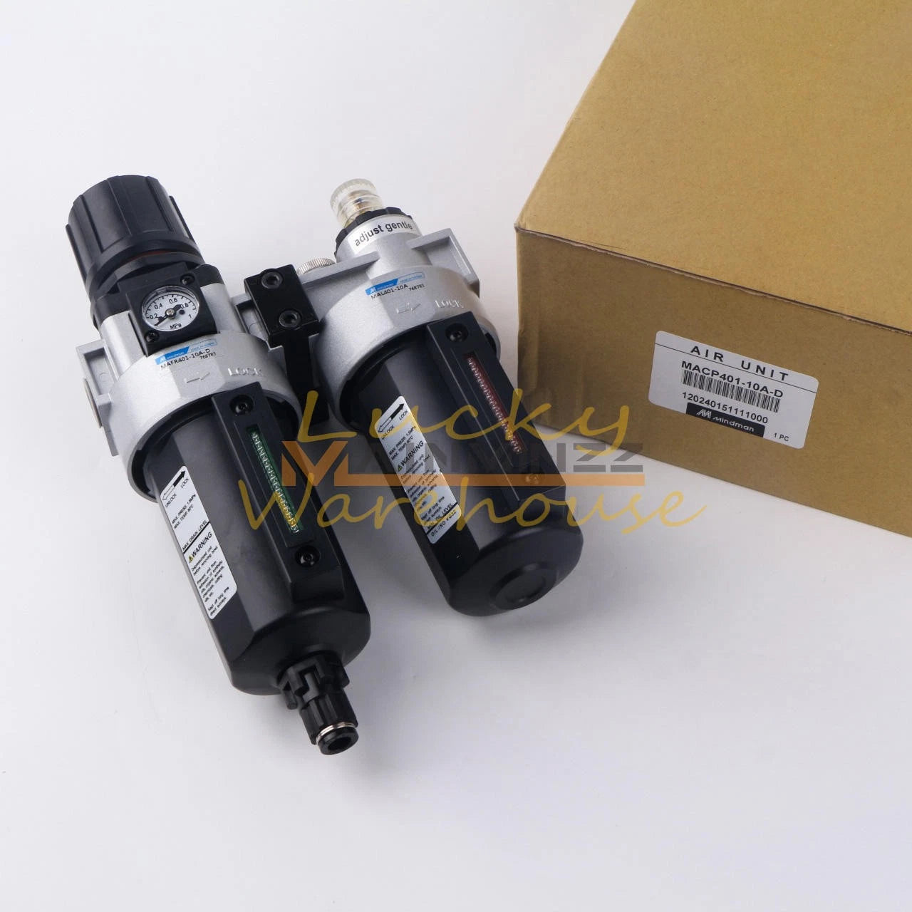 ONE Mindman MACP401-10A-D AIR REGULATOR UNIT(MAFR401-10A-D+MAL401-10A)