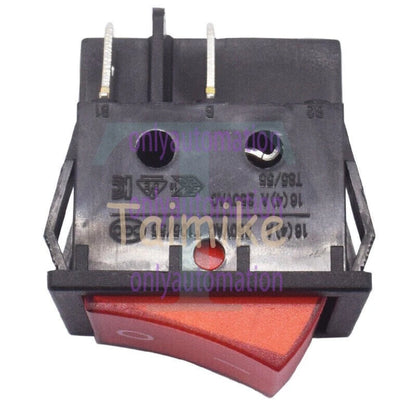 1PC LECI RS606 2position 4pin Rocker Switch 16A250V T105/55 Red with Lamp#