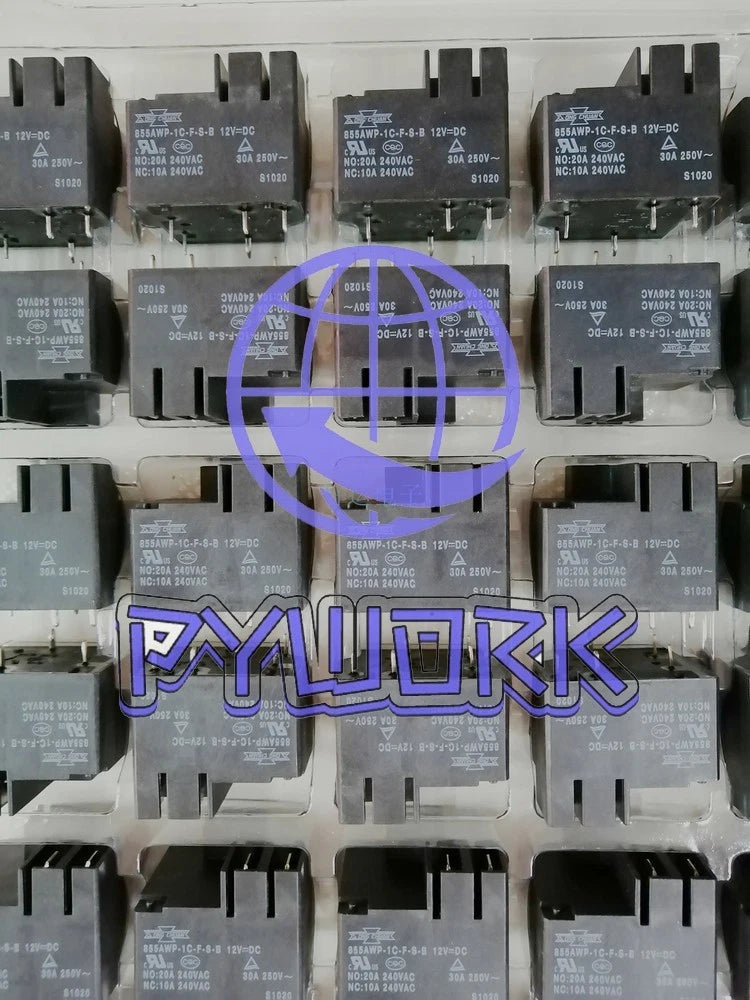 10PCS Power Relay 20A 240VAC 5 Pins 855AWP-1C-F-S-B 12VDC