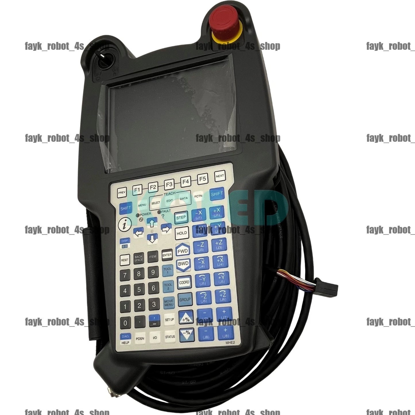 Refurbished A05B-2255-C105#EAW Teach pendant+ L=10.5MC cable For Fanuc robot