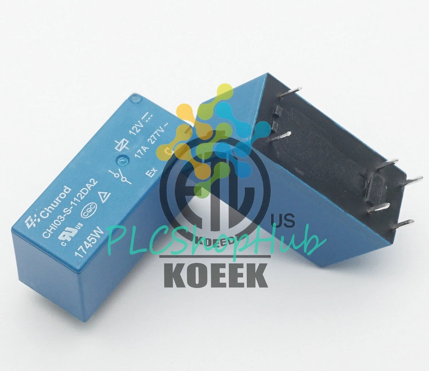 Churod CHI03-S-112DA2 12VDC SPST Power Relay 17A 277VAC 6 Pins x 50PCS
