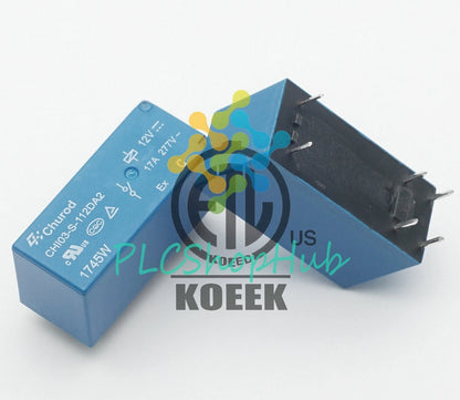 Churod CHI03-S-112DA2 12VDC SPST Power Relay 17A 277VAC 6 Pins x 50PCS