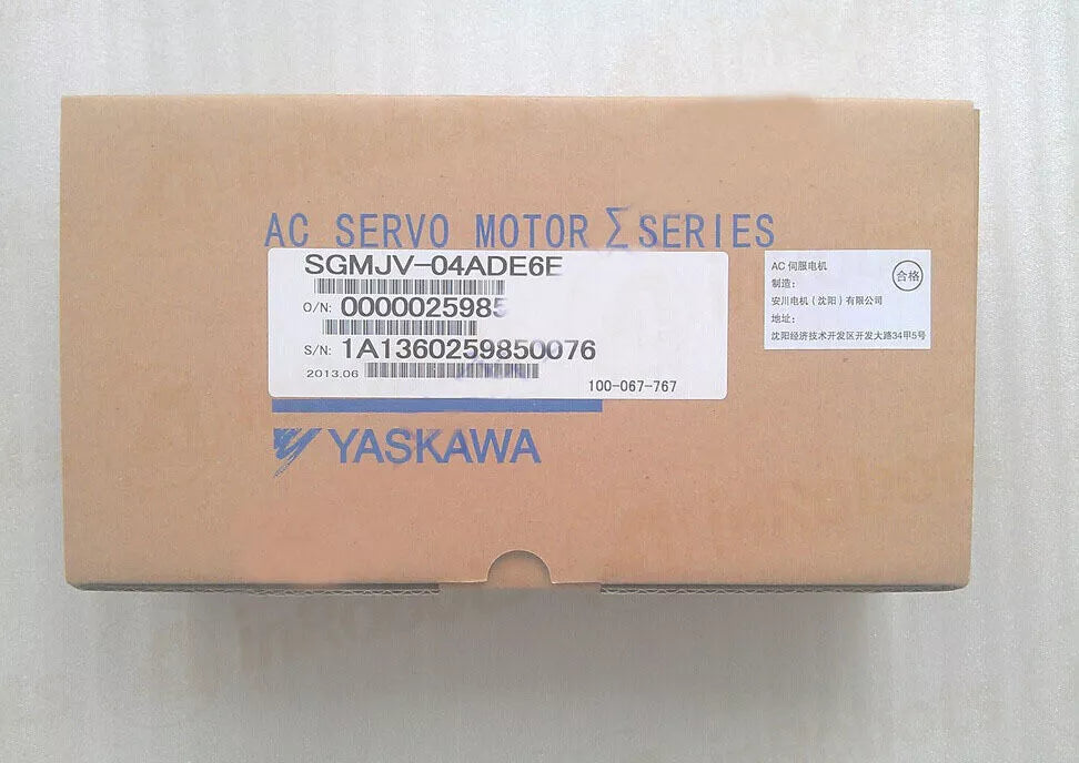 YASKAWA SGMJV-04ADE6E Servo Motor New - YASKAWA