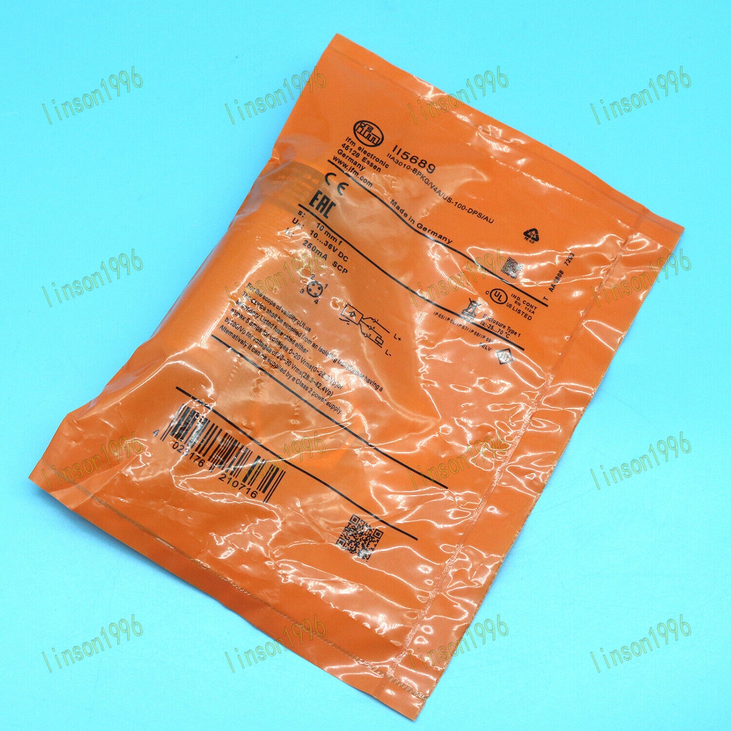 IFM Photoelectric Switch Sensor II5689 Fast Delivery - IFM