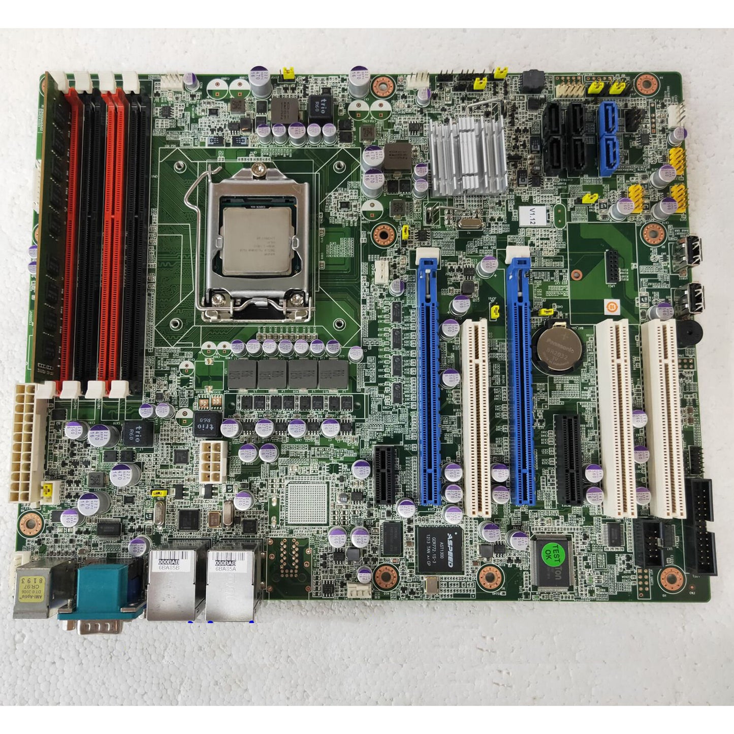 used one Advantech ASMB-781G2 Industrial Motherboard Quality assurance