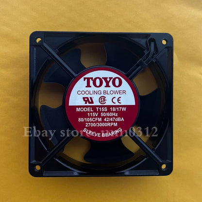 1pcs  TOYO T15S 18/17W 115V 50/60HZ 120*120*38mm AC fan
