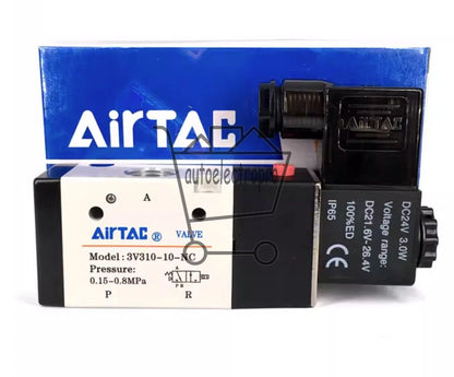 1Pcs AIRTAC Solenoid Valve Air Valve 3V310-10-NC DC 12V 24V AC 110V 220V