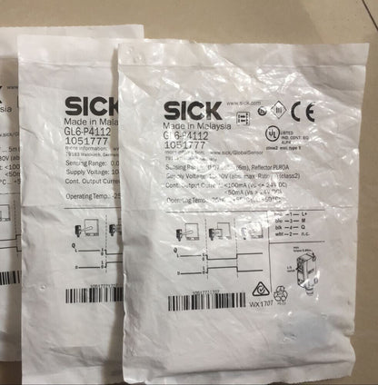 ONE SICK Photoelectric Switch Sensor 1051777 GL6-P4112 Fast - SICK