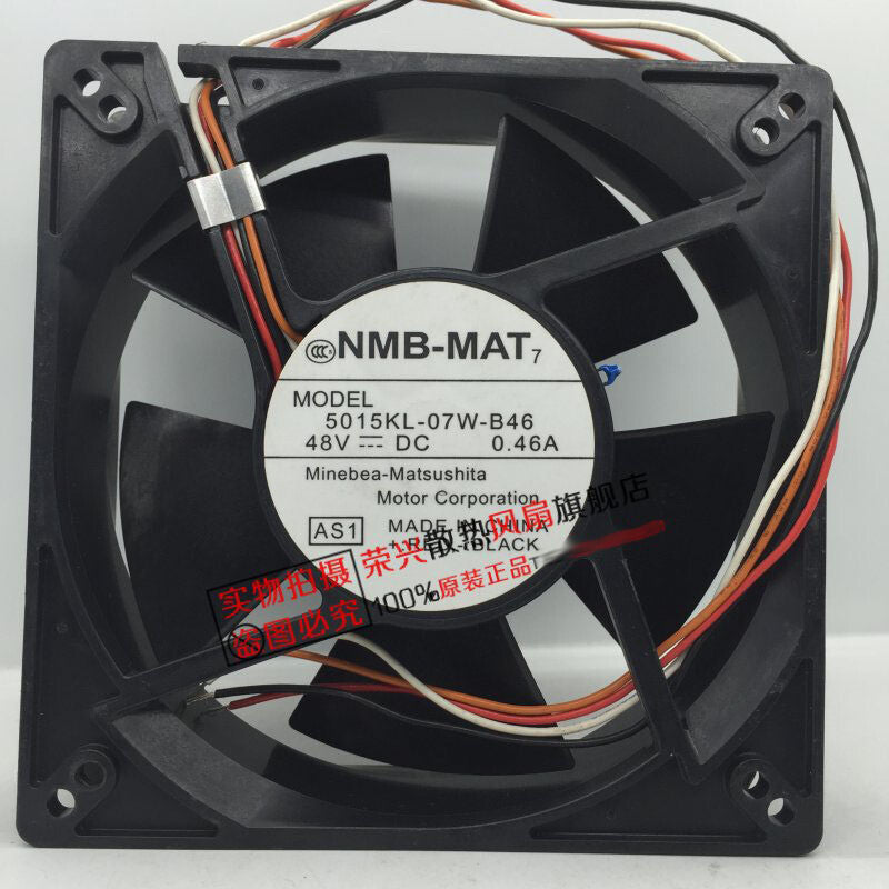 NMB 5015KL-07W-B46 12738 48V 0.46A 12.7CM temperature control cooling fan
