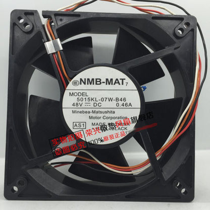 NMB 5015KL-07W-B46 12738 48V 0.46A 12.7CM temperature control cooling fan