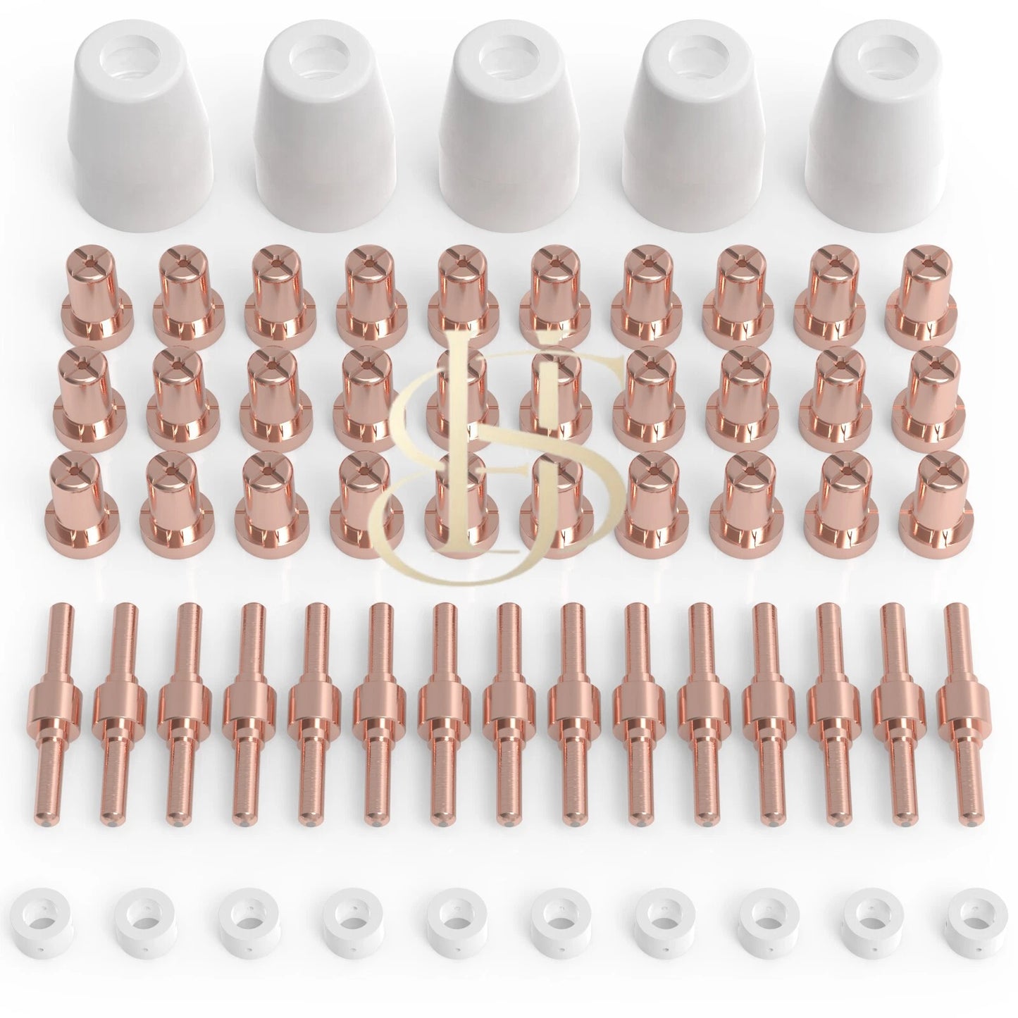 60pcs PT31 LG40 Plasma Electrodes Tips Consumables Fit CUT40 CUT50 CT312
