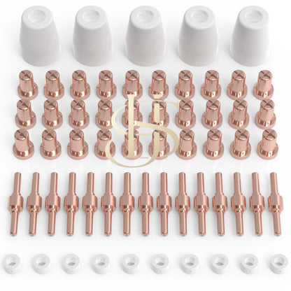 60pcs PT31 LG40 Plasma Electrodes Tips Consumables Fit CUT40 CUT50 CT312