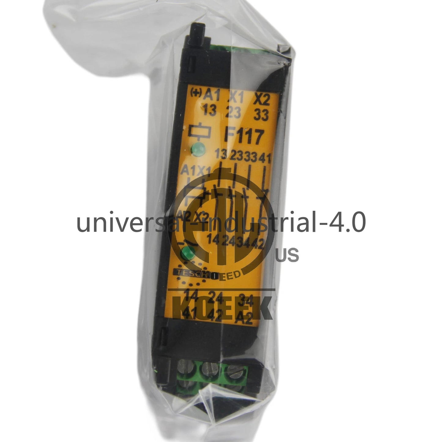 1PC TESCH Type F117X01 24VAC NO.07400015 Safety Relay 50/60Hz #ko