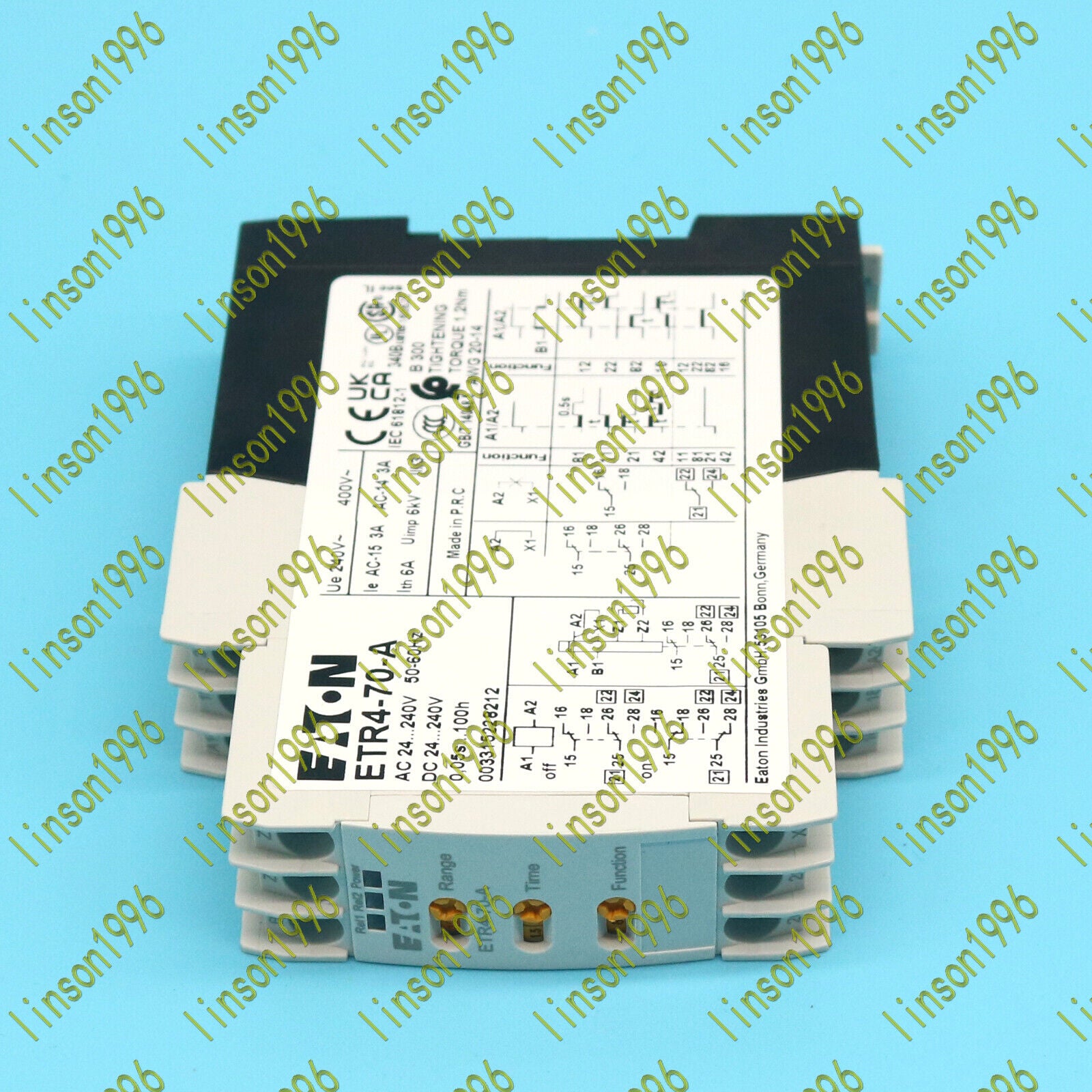 Eaton ETR4-70-A Electronic Time Relay 24-240V AC/DC - EATON