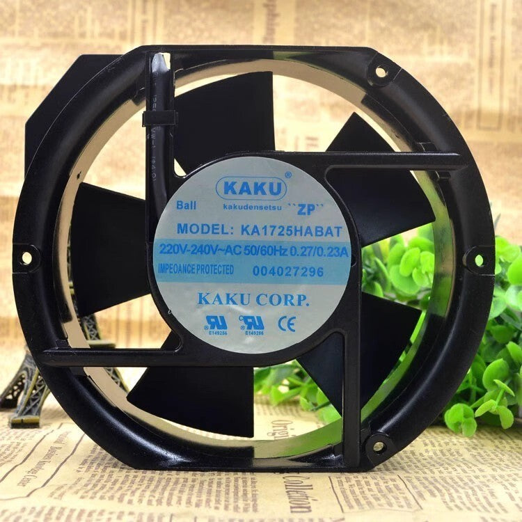 KAKU KA1725HABAT AC220V-240V 0.27A/0.23A Metal Cooling Fan