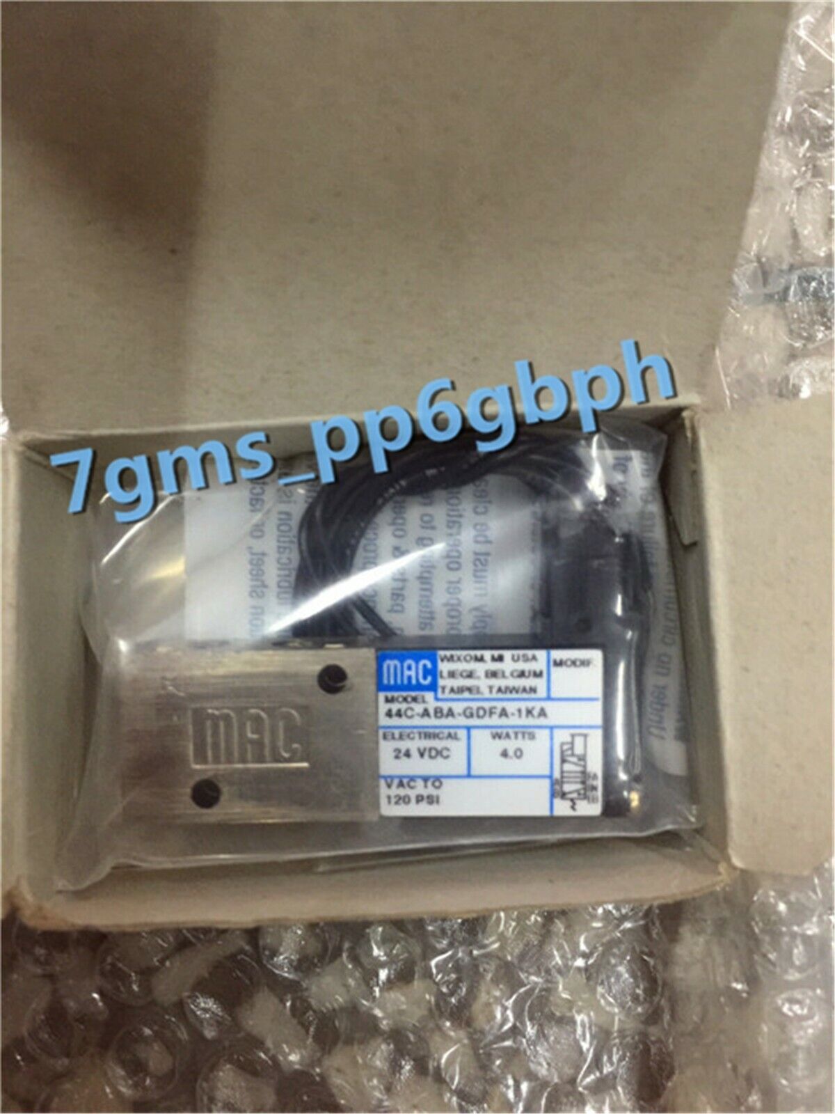 New MAC Solenoid Valve 44C ABA GDFA 1KA - MAC