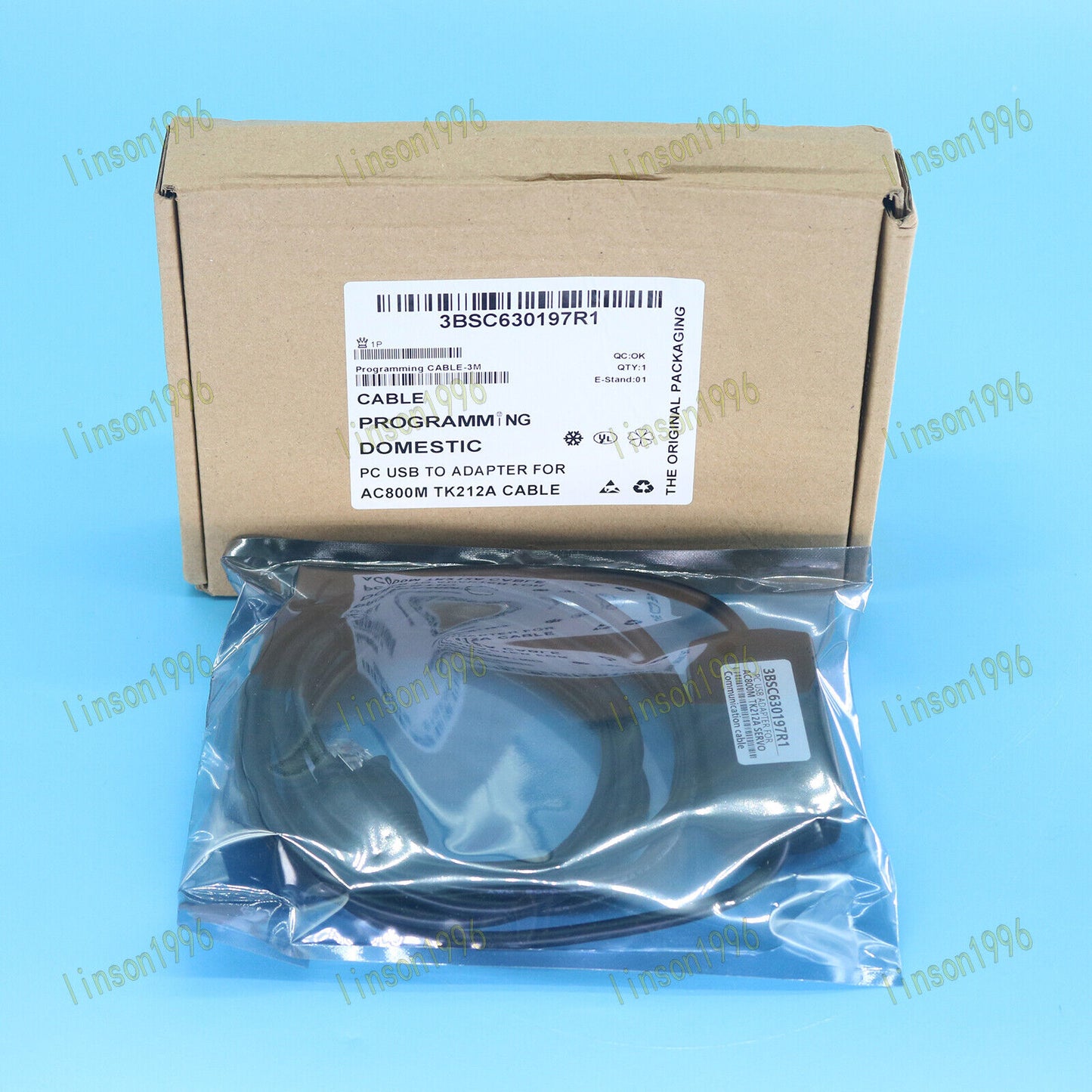 ABB PLC Programming Cable 3BSC630197R1 TK212A AC800M - ABB