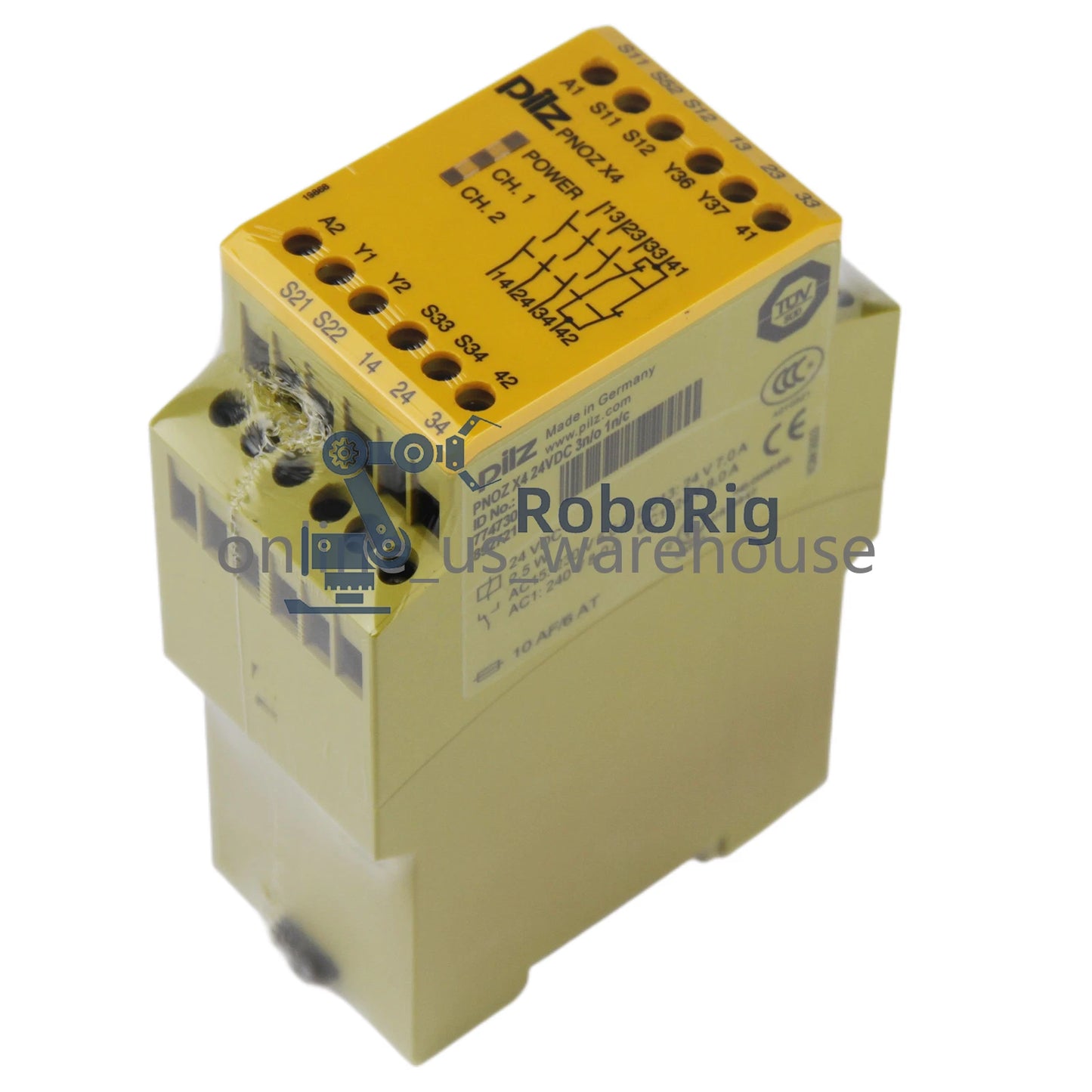 1PCS PILZ 774730 PNOZ X4 24VDC 3n/o 1n/c Safety relay module