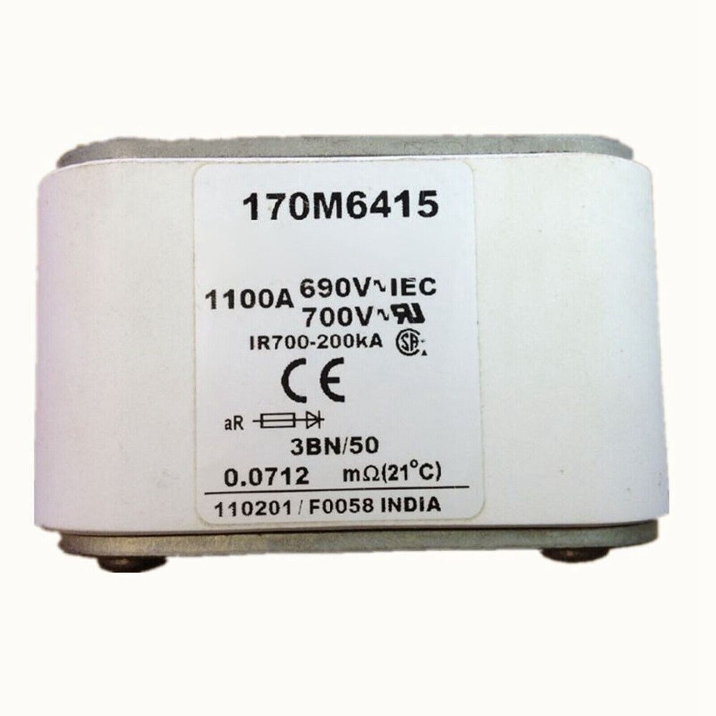 EATON BUSSMANN 170M6415 Fuse 1100A 690V | 1100A 690V Eaton Busmann Fuse 170M6415 - EATON BUSMANN