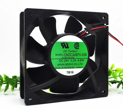 SERVO CNDC24B7V-038 DC24V 0.2A 4.8W 2-Wire Cooling Fan