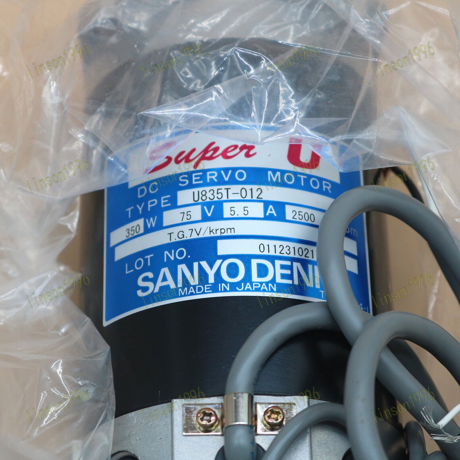 Sanyo Denki Servo Motor U835T-012 - SANYO