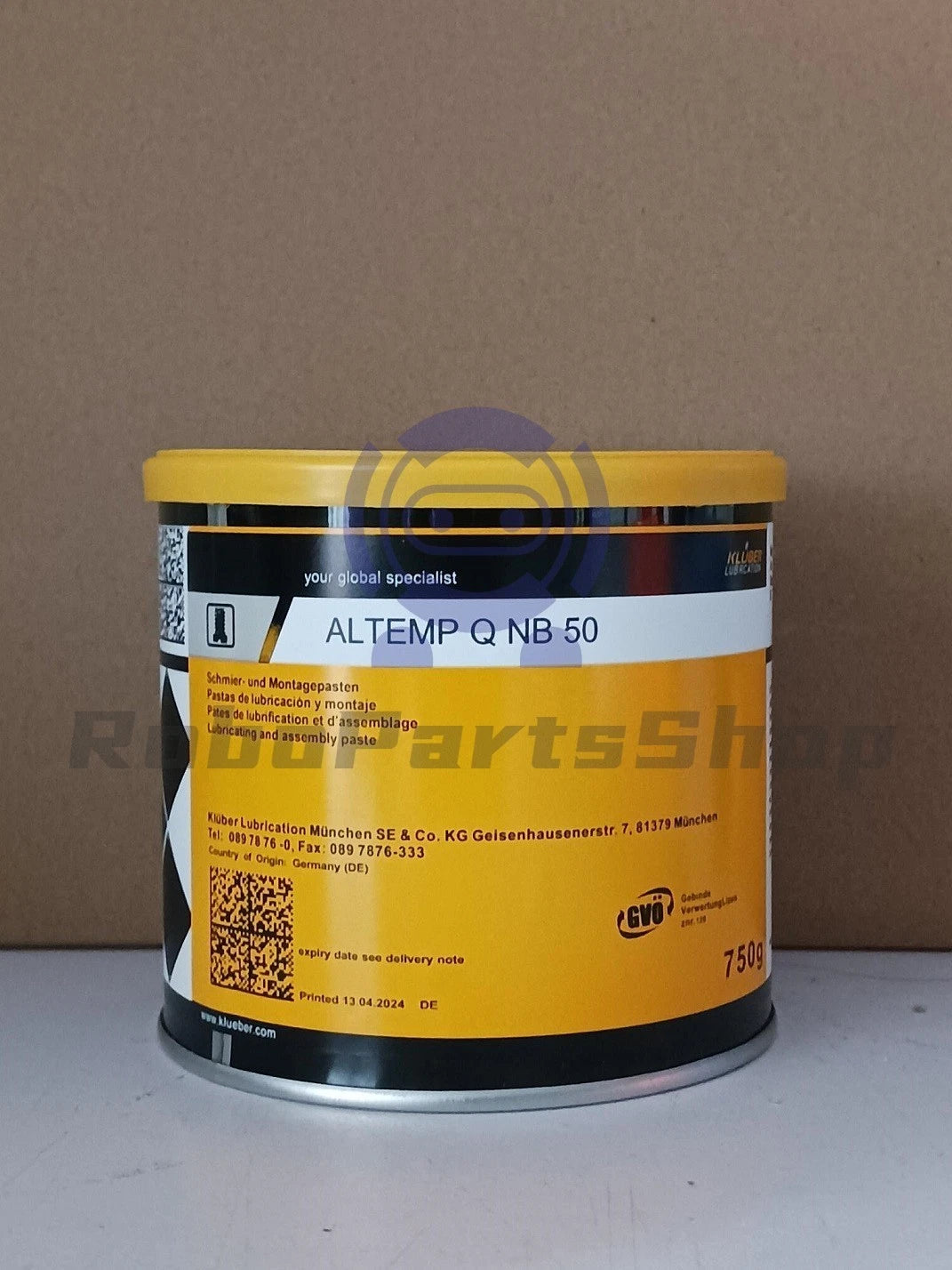 1PCS KLUBER Lub. ALTEMP Q NB 50 Grease 750g ( 26.5 oz) QNB50 free shipping
