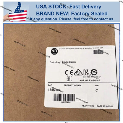 Allen-Bradley 1756-A4 SER C ControlLogix 4 Slots Chassis - ALLEN-BRADLEY