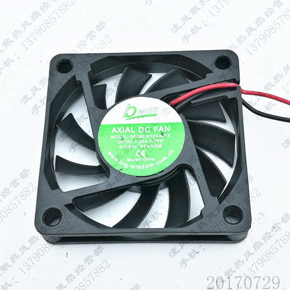 1PCS DF0601010XXLYZ 6010 DC12V 0.23A 2.76W 6CM 2-Wire Cooling Fan