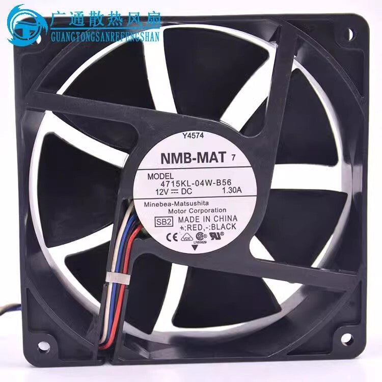 NMB 4715KL-04W-B56 12038 DC12V 1.3A 12CM 4-Wire Cooling Fan