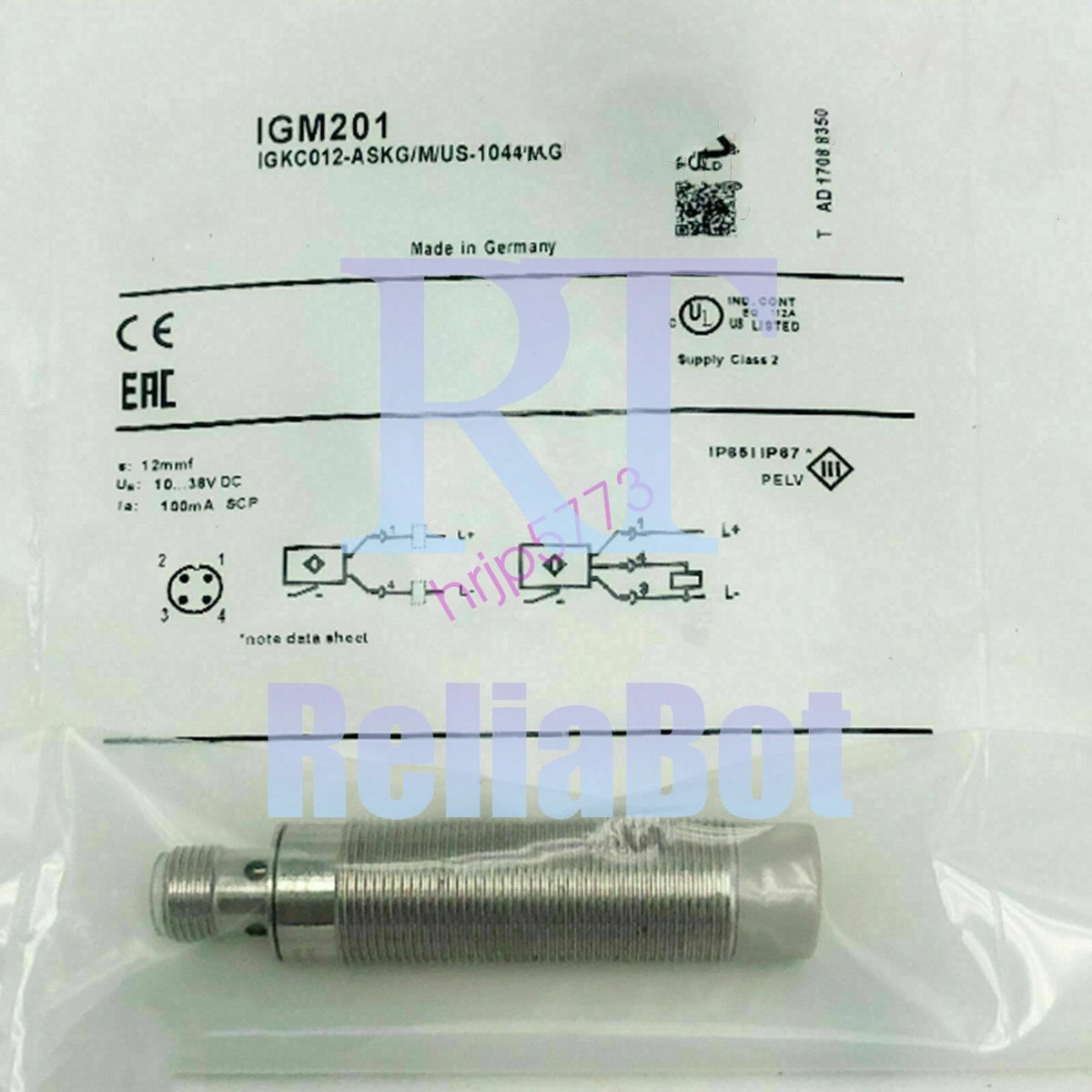 IFM IGM201 IGKC012-ASKG/M/US-104-DRS Proximity Switch