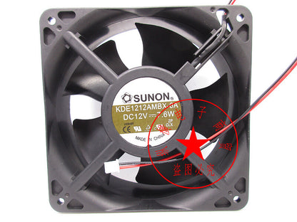 SUNON KDE1212AMBX-6A 12V 7.6W 120*120*38MM 2-wire cooling fan