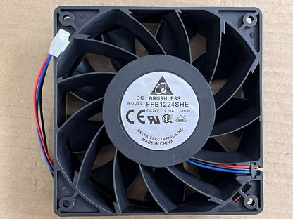 new Delta FFB1224SHE-BROO 24V 1.20A large air volume inverter cooling fan 12038