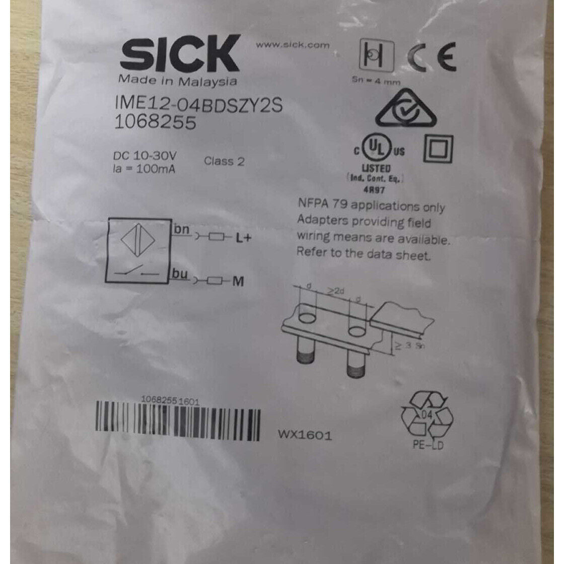 Inductive Proximity Sensors IME12-04BDSZY2S - SICK