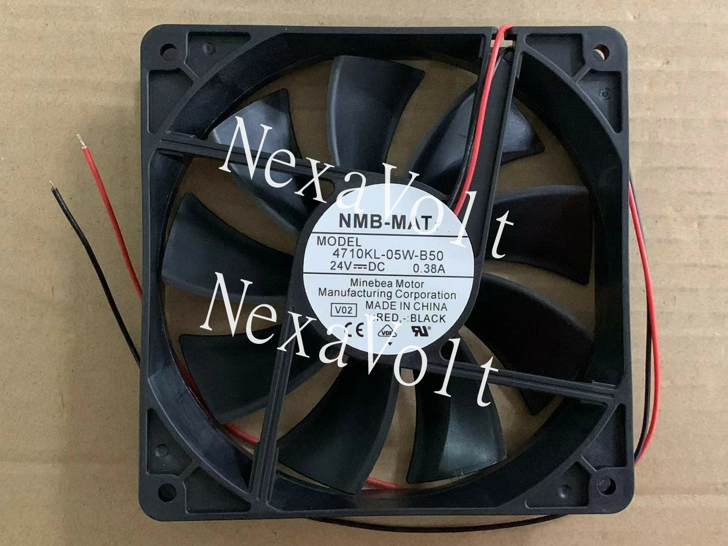 For NMB-MAT 4710KL-05W-B50 DC 24V 0.38A 120*25mm 2Pin Inverter cooling fan