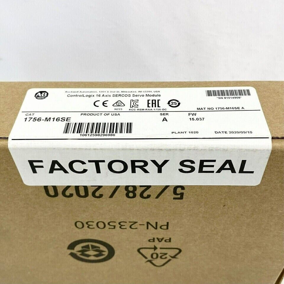 Allen Bradley ControlLogix 8-Axis 1756-M16SE M16SE - ALLEN BRADLEY
